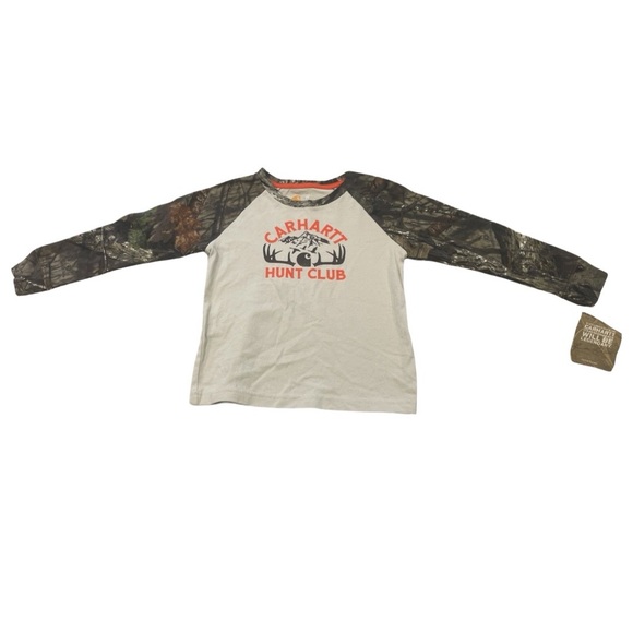 CARHARTT || Toddler Crewneck Long Sleeve Shirt | Hunt Club Camo Mossy Oak || 2T - Picture 5 of 5